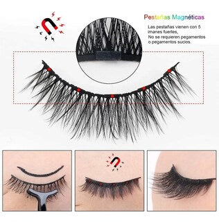 Set de Pestañas Magnéticas (Set de 3 Pares)