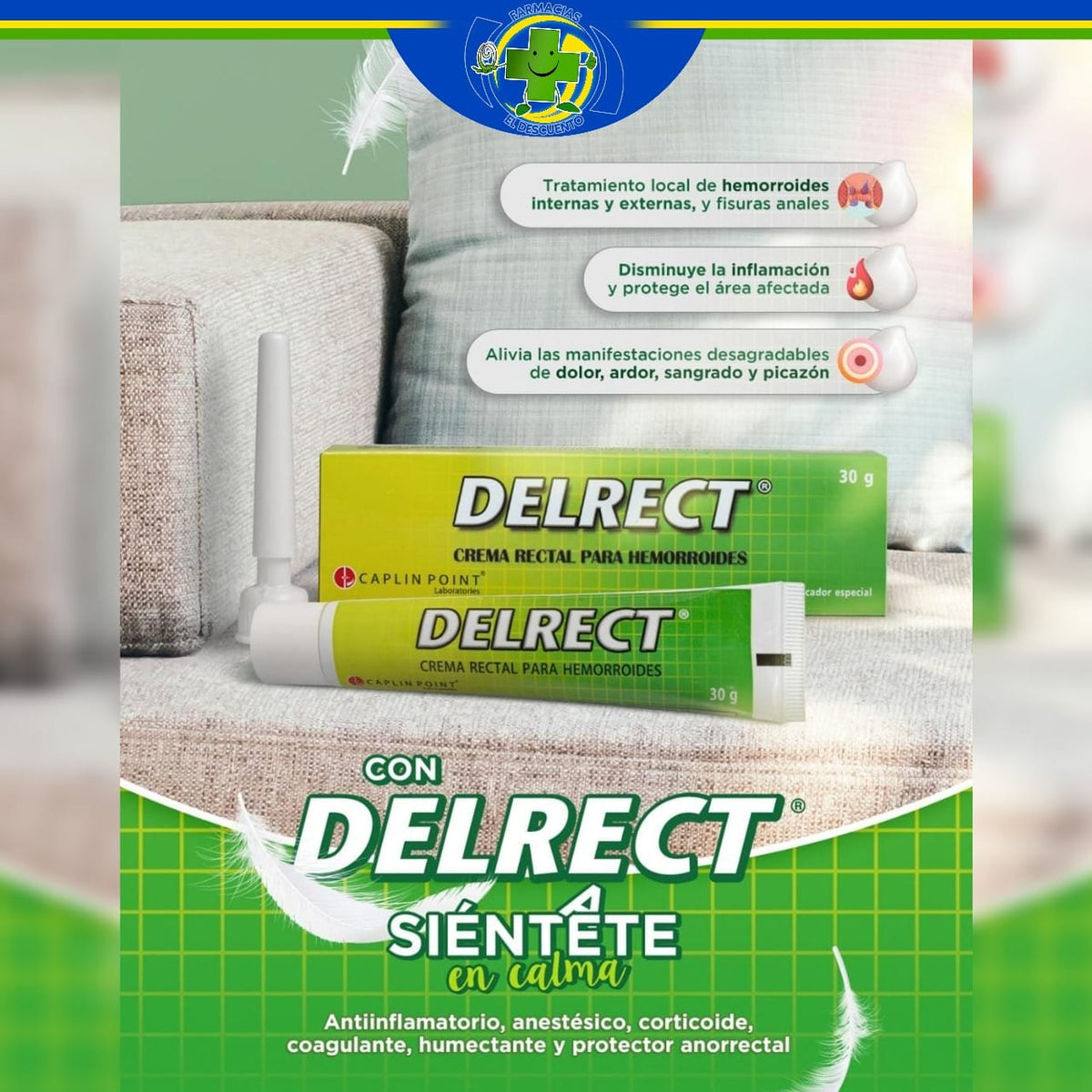 Crema rectal para hemorroides