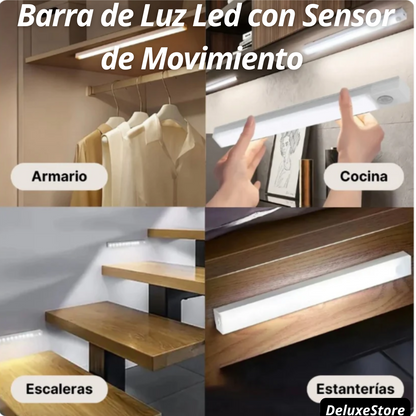 (2x1) Barra de Luz Led con Sensor de Movimiento 50CM