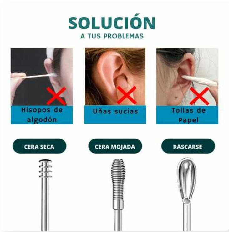 Kit Limpiador de Oídos OFERTA 2x1  HOY⭐