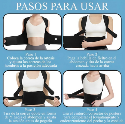 FlexBack Corrector de Postura Unisex Premium (Pedir 1 talla + de la que usas) + Regalo Adicional