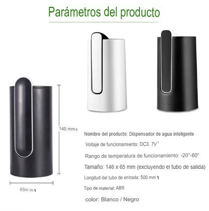 AquaSmart Pro - DISPENSADOR DE AGUA AUTOMÁTICO PROFESIONAL (Negro)