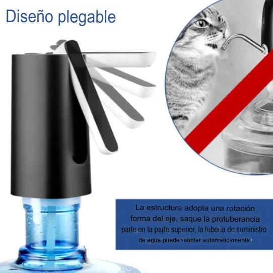 AquaSmart Pro - DISPENSADOR DE AGUA AUTOMÁTICO PROFESIONAL (Negro)