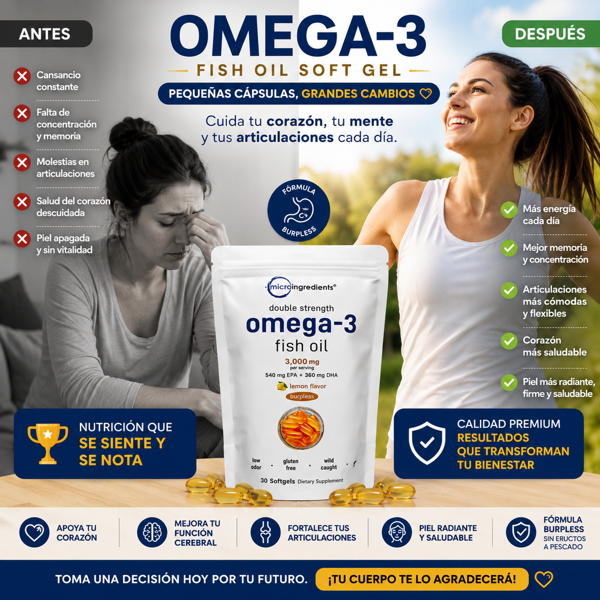 Omega-3 Fish Oil Soft Gel