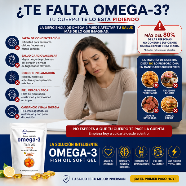 Omega 3 Triple Fuerza 3000mg