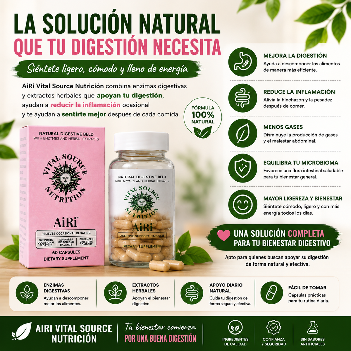 AiRi Vital Source Digestión y Nutrición
