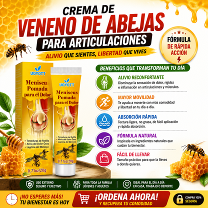 OFERTA 2X1 Crema de Veneno de Abejas para Articulaciones