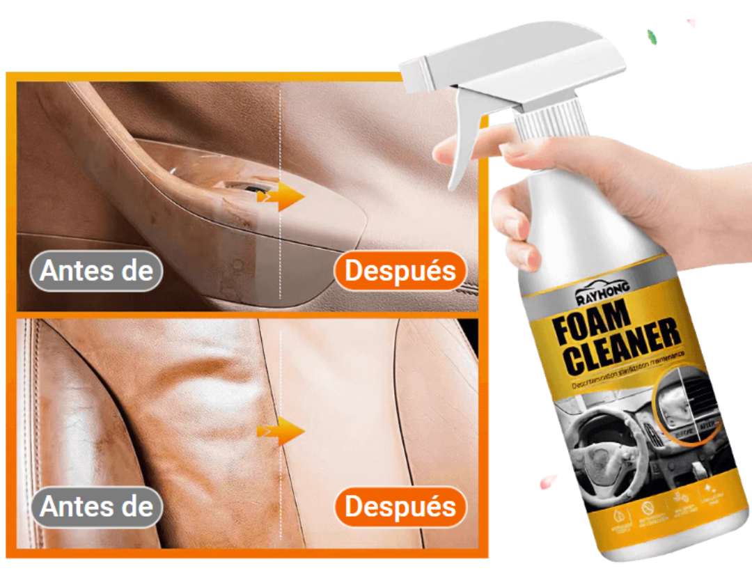 (2x1) Espuma Limpiadora Multiusos "Foam Cleaner" (1 Grande y 1 Pequeño)