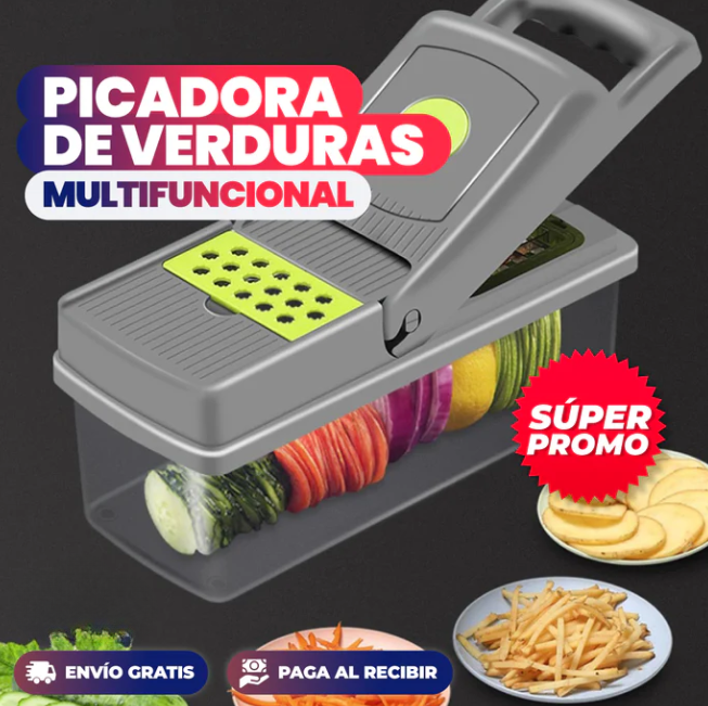 Picadora de Verduras Multifuncional 7 en 1