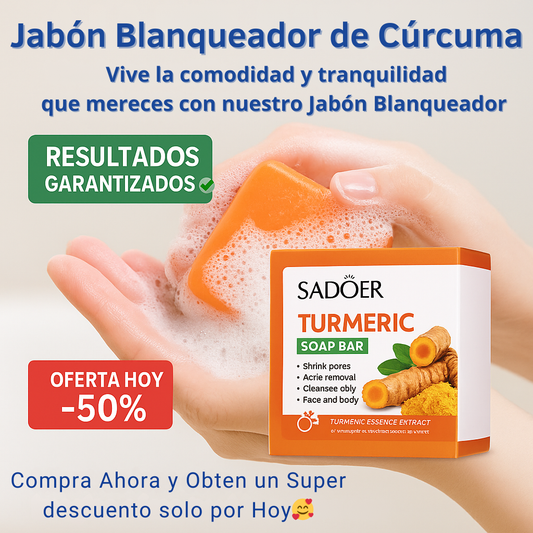 Jabón Blanqueador de Cúrcuma