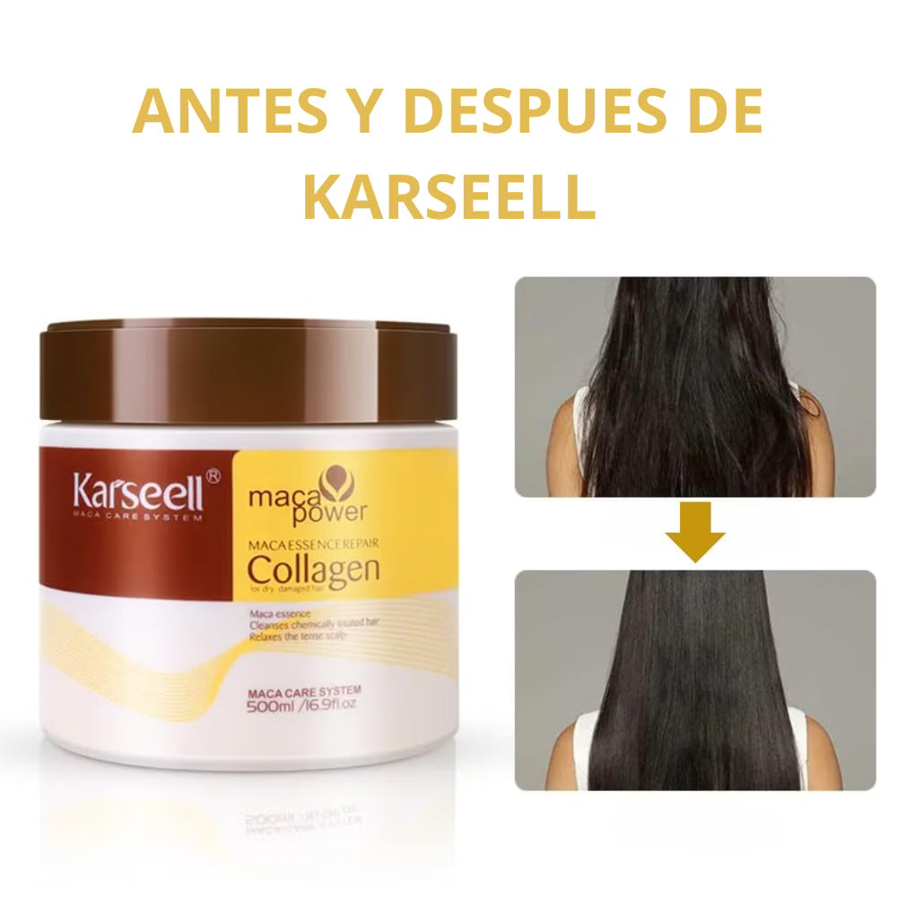 Karseell Liso Nutri-Plus: Mascarilla de Colágeno, Nuez y Aguacate