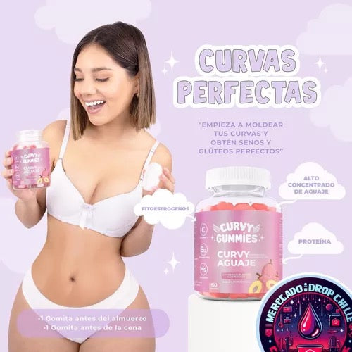 Curvy Gummies Aumenta y Moldea Tu Figura - Caderas Y Senos