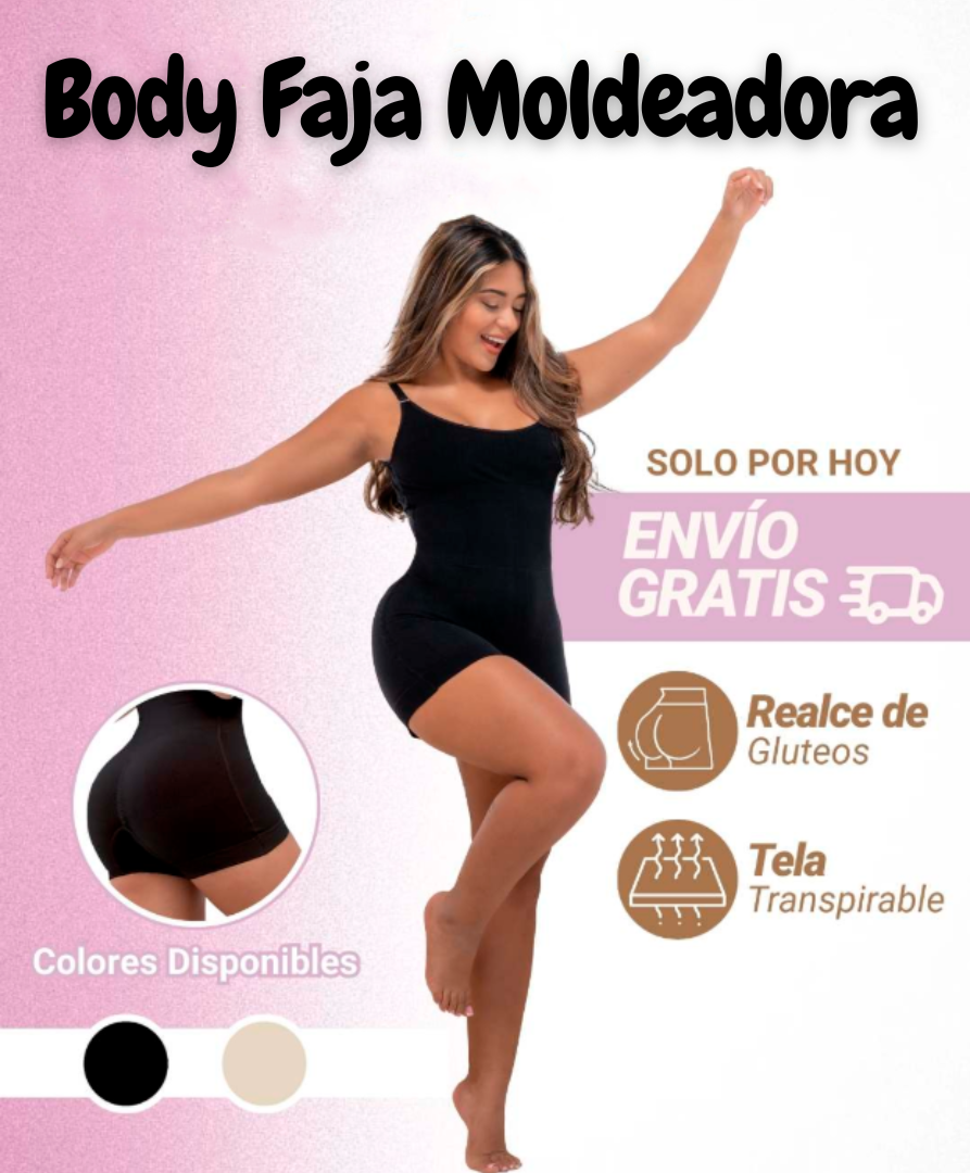 Body Faja Moldeadora (Alta Compresión 360°) + Obsequio 😍 Oferta solo por este Mes